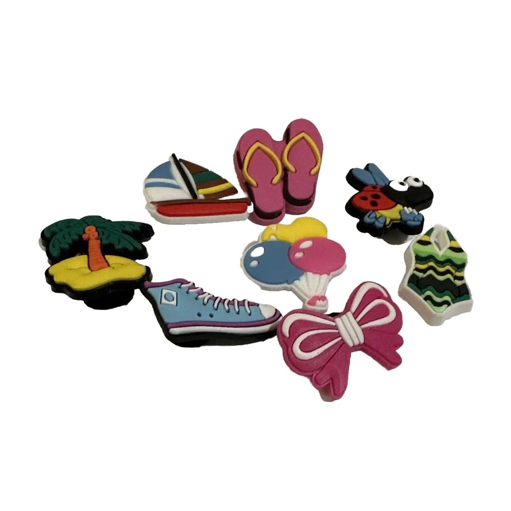 Crocs Charm Gems Multicolored Variety Bundle Kids Adults Shoe Accessories NEW